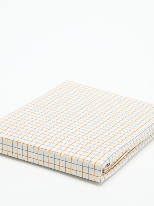 Jogo de cama com padrão para 1 pessoa (150 x 220 cm) - Kiabi Home - Kiabi