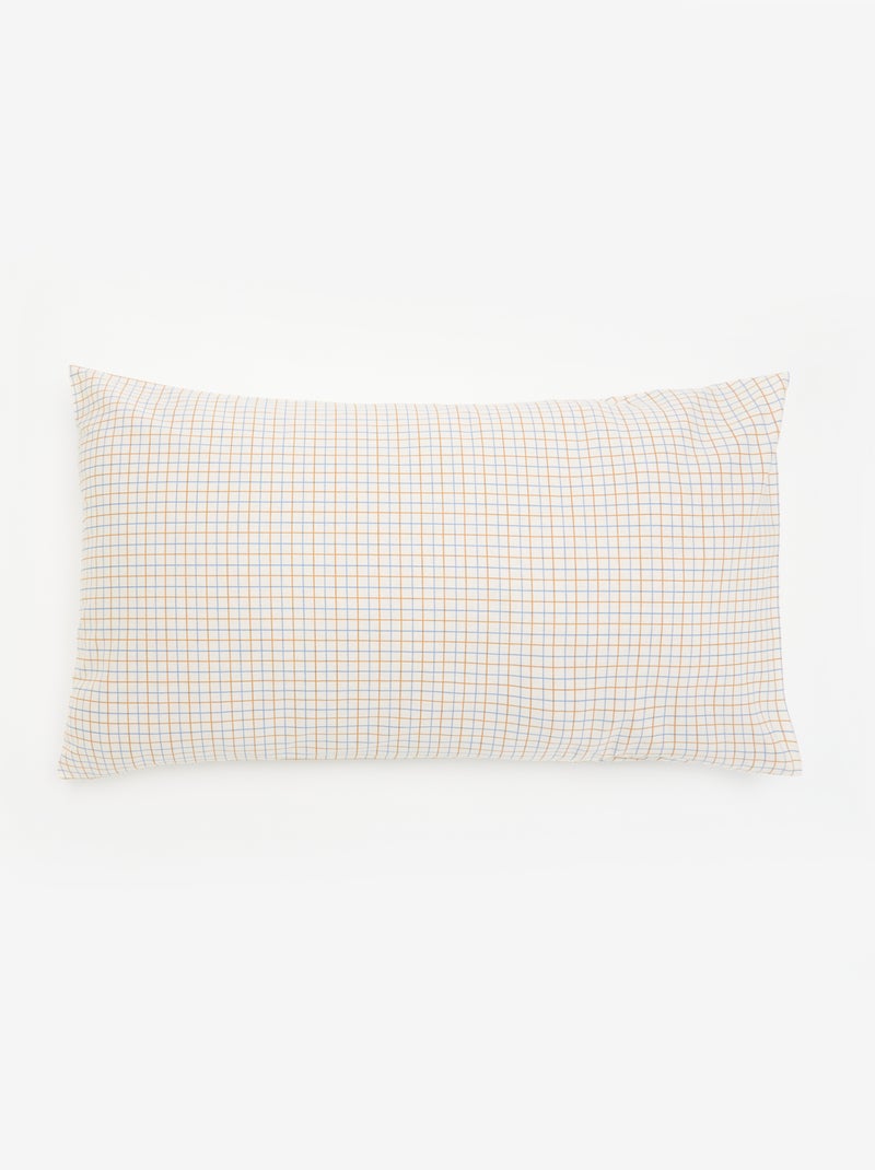 Jogo de cama com padrão para 1 pessoa (150 x 220 cm) - Kiabi Home Branco - Kiabi