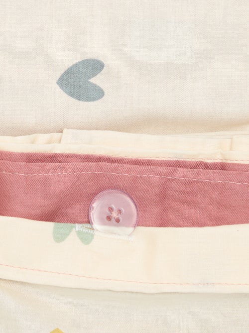 Jogo de cama com padrão para 1 pessoa (150 x 220 cm) - Kiabi Home - Kiabi