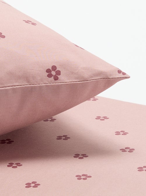 Jogo de cama com padrão para 1 pessoa (150 x 220 cm) - Kiabi Home - Kiabi