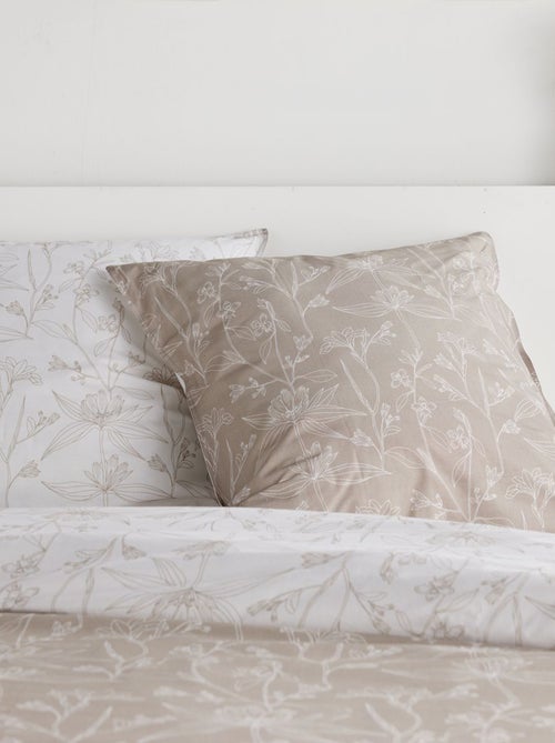 Jogo de cama de casal 3 peças - 1 capa de edredão + 2 fronhas - Kiabi Jogo de cama de casal 3 peças - 1 capa de edredão + 2 fronhas - Kiabi