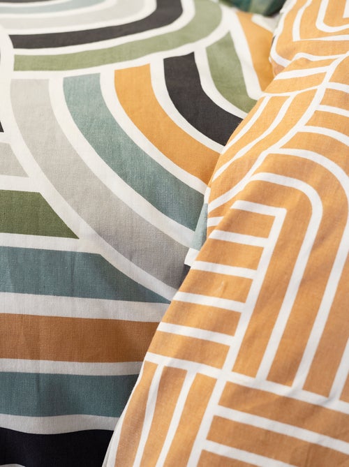 Jogo de cama estampado - 240x220 cm - 2 pessoas - Kiabi Jogo de cama estampado - 240x220 cm - 2 pessoas - Kiabi