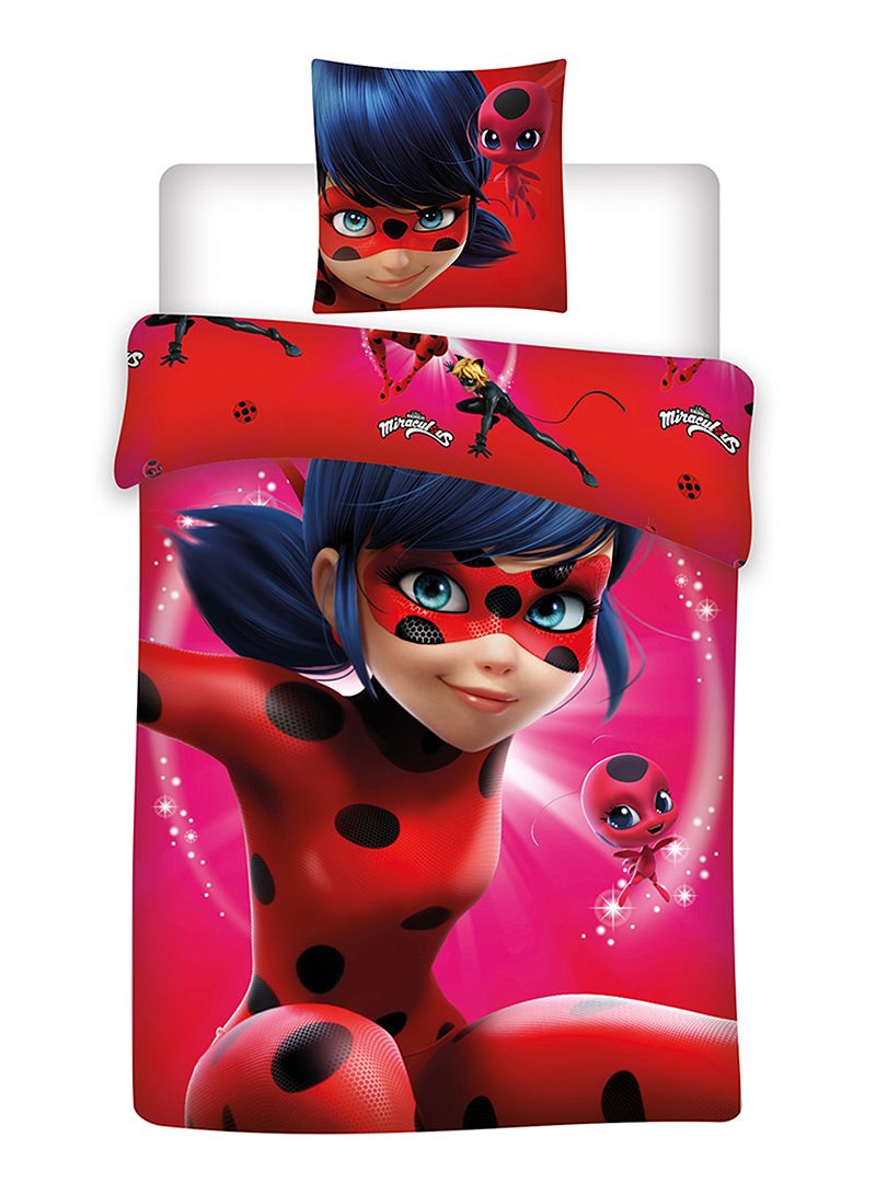 Jogo de cama estampado 'Miraculous, as aventuras de Ladybug