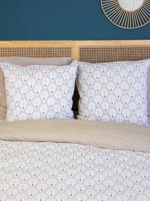 Jogo de cama estampado para 2 pessoas - 240 x 220 cm / 260 x 240 cm - Kiabi Jogo de cama estampado para 2 pessoas - 240 x 220 cm / 260 x 240 cm - Kiabi