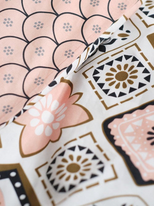 Jogo de cama estampado - Kiabi