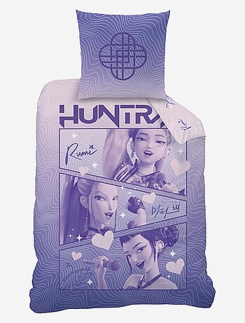 Jogo de cama 'KPop Demon Hunters' 1 pessoa 2 peças