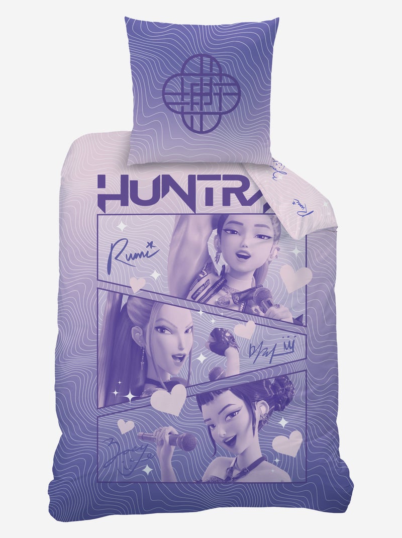 Jogo de cama 'KPop Demon Hunters' 1 pessoa 2 peças Violeta - Kiabi