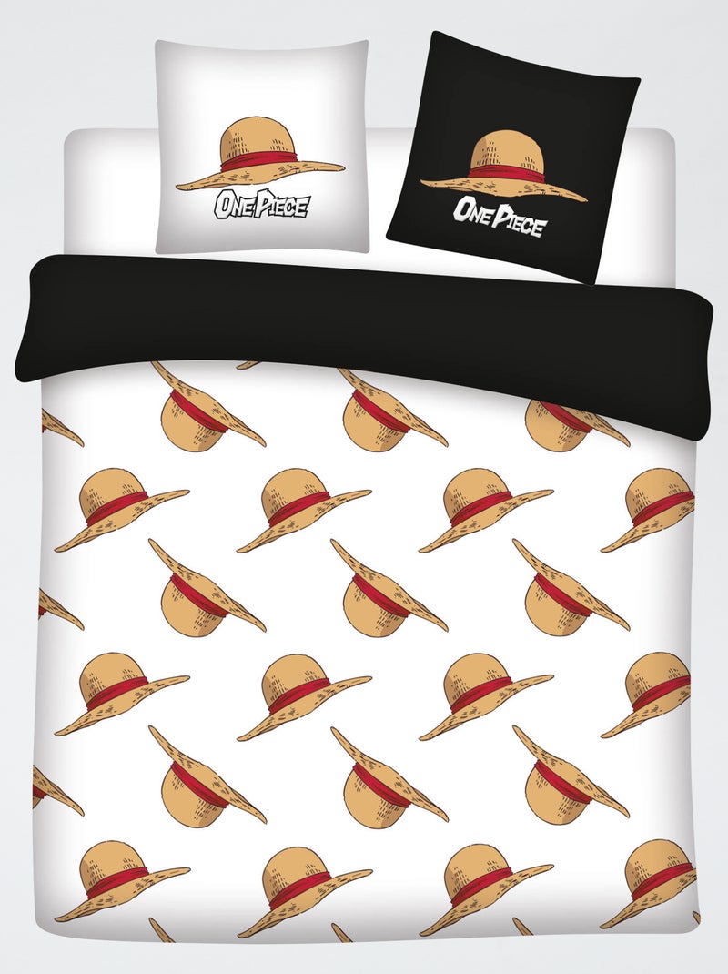 Jogo de cama 'One Piece' - 2 pessoas Preto - Kiabi