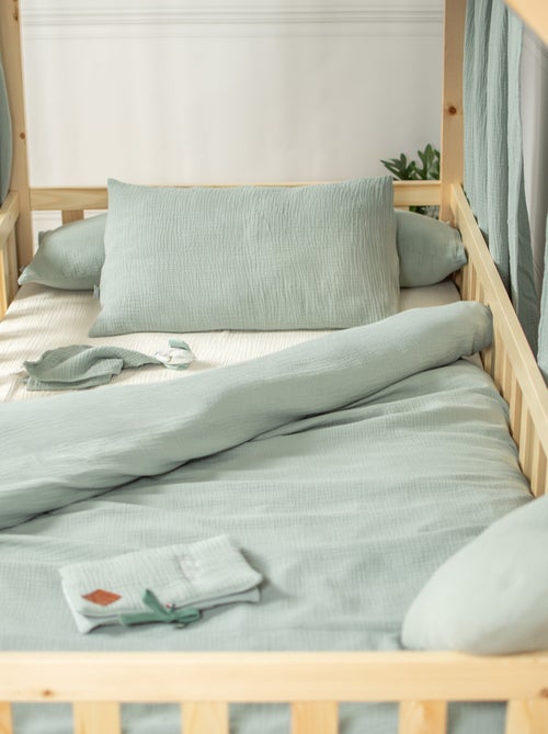 Jogo de cama para bebé, capa e fronha em gaze de algodão | sevira kids - Kiabi