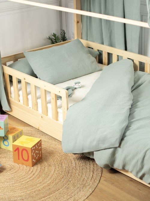 Jogo de cama para bebé, capa e fronha em gaze de algodão | sevira kids - Kiabi