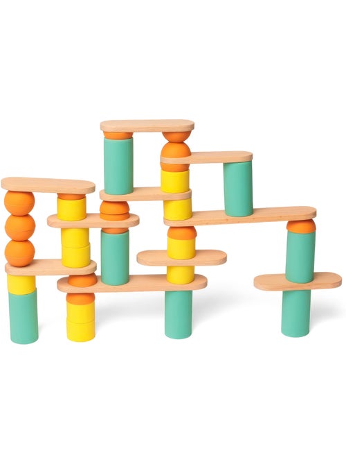 Jogo de construção e equilíbrio em madeira stix | oppi® - Kiabi Jogo de construção e equilíbrio em madeira stix | oppi® - Kiabi