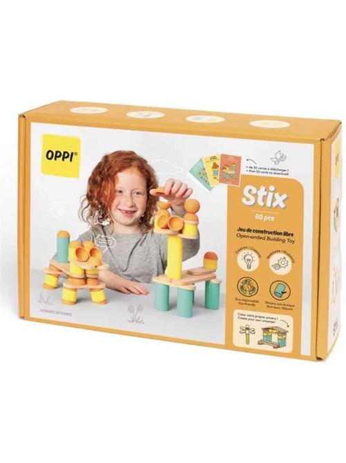 Jogo de construção e equilíbrio em madeira stix | oppi® - Kiabi Jogo de construção e equilíbrio em madeira stix | oppi® - Kiabi
