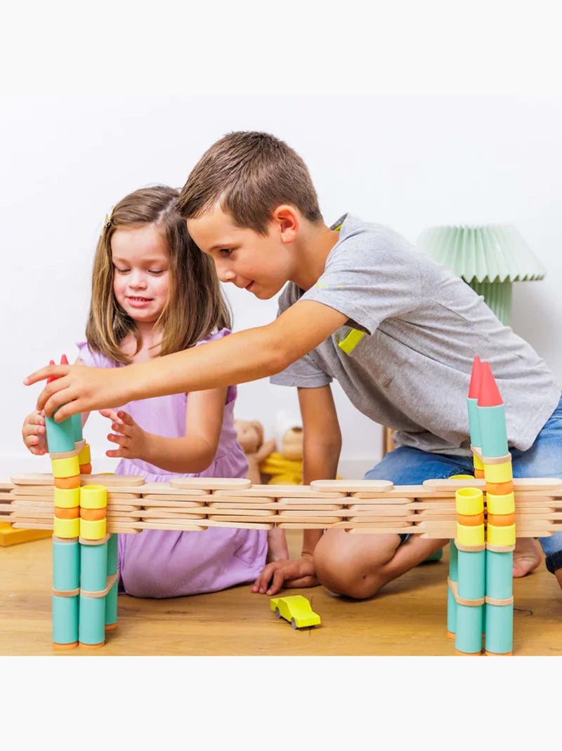 Jogo de construção e equilíbrio piks e stix | oppi® Verde - Kiabi