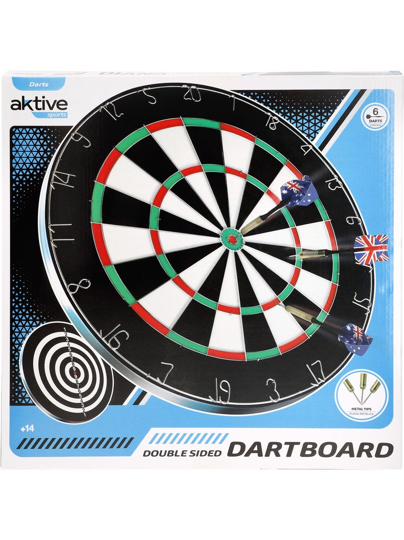 Jogo de dardos 45 cm de diâmetro com dardos aktive sport N/D - Kiabi