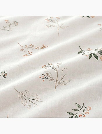 Jogo de lençóis 100% algodão com estampado floral.