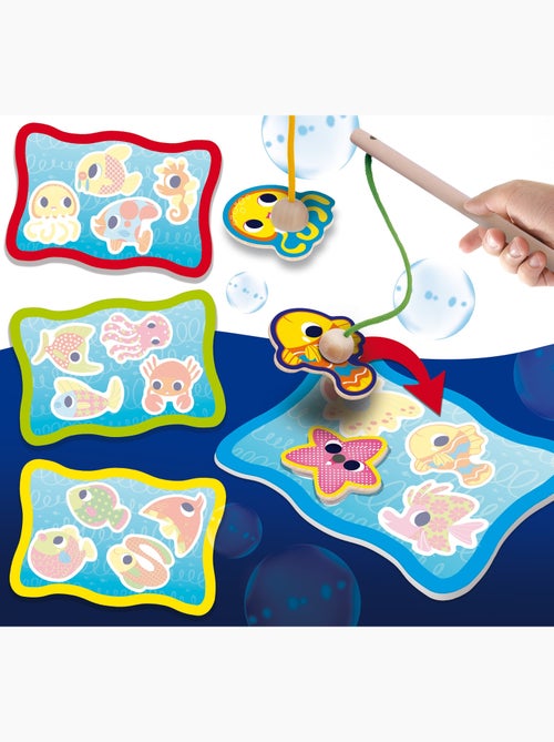 Jogo de pesca magnético de madeira montessori lisciani 32 peças - Kiabi Jogo de pesca magnético de madeira montessori lisciani 32 peças - Kiabi
