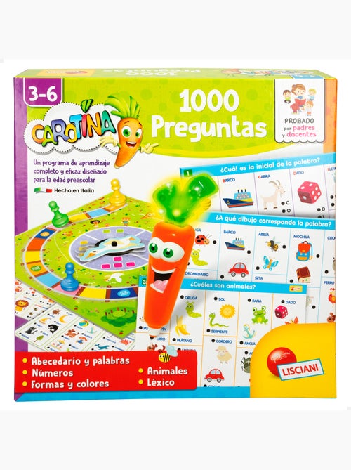 Jogo de tabuleiro 2 em 1 lisciani c/caneta falante carotina - Kiabi Jogo de tabuleiro 2 em 1 lisciani c/caneta falante carotina - Kiabi
