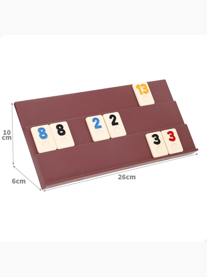 Jogo de tabuleiro clássico de rummy com peças e suportes para 2 a 4 jogadores cb games N/D - Kiabi