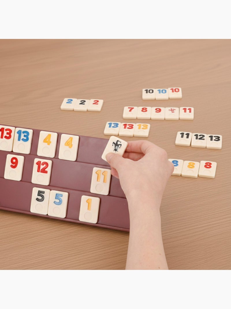 Jogo de tabuleiro clássico de rummy com peças e suportes para 2 a 4 jogadores cb games N/D - Kiabi