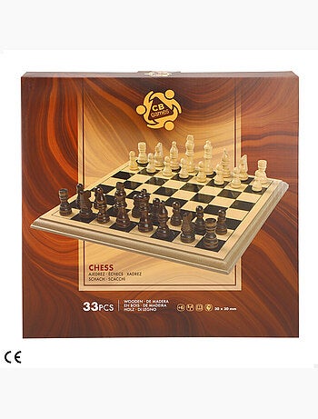 Jogo de xadrez de madeira cb games