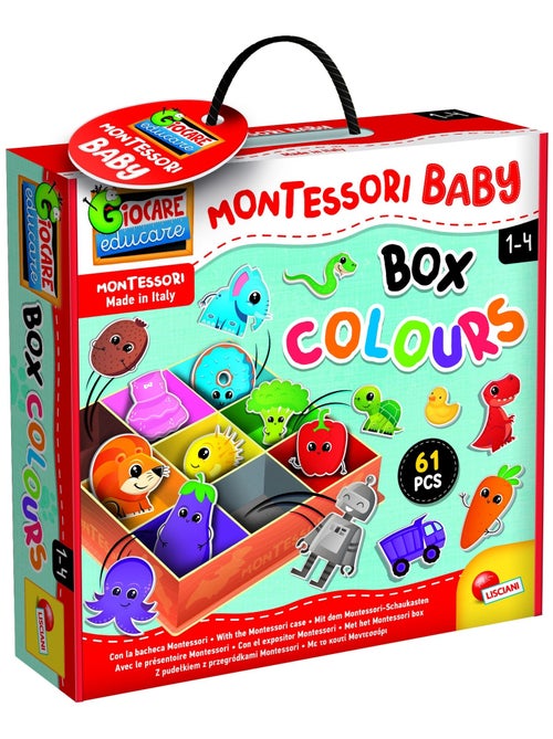 Jogo montessori lisciani para crianças box colors 61 peças - Kiabi Jogo montessori lisciani para crianças box colors 61 peças - Kiabi