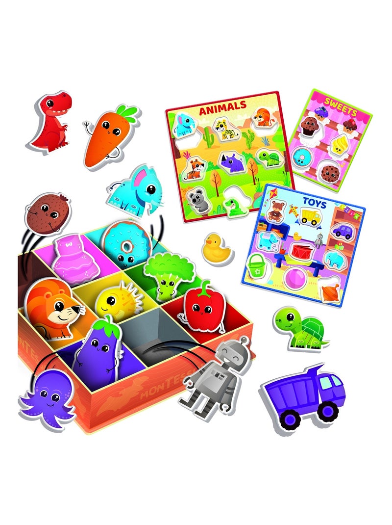 Jogo montessori lisciani para crianças box colors 61 peças Multicolorido - Kiabi
