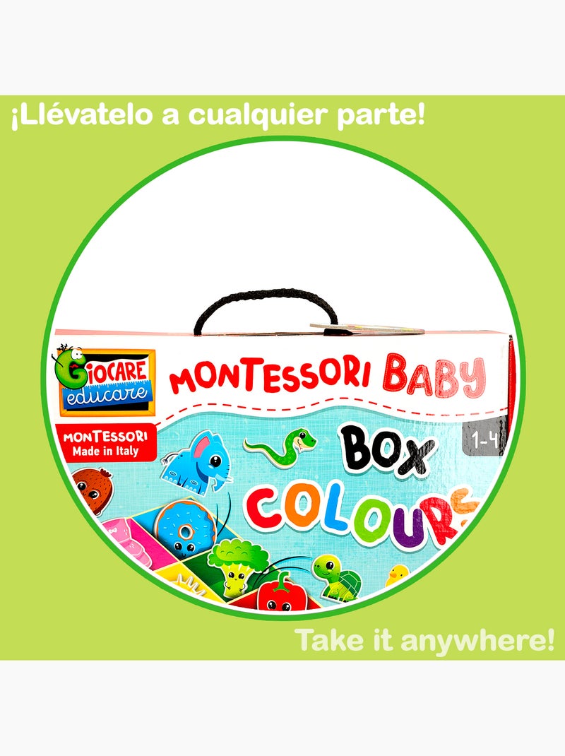 Jogo montessori lisciani para crianças box colors 61 peças Multicolorido - Kiabi