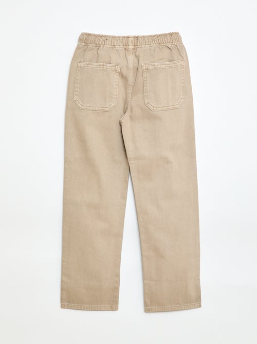 Jogpant com cintura elástica e cordões de ajuste - Kiabi