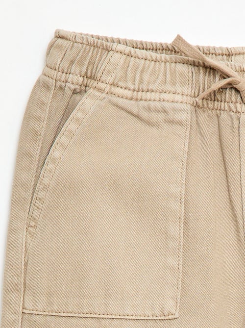 Jogpant com cintura elástica e cordões de ajuste - Kiabi