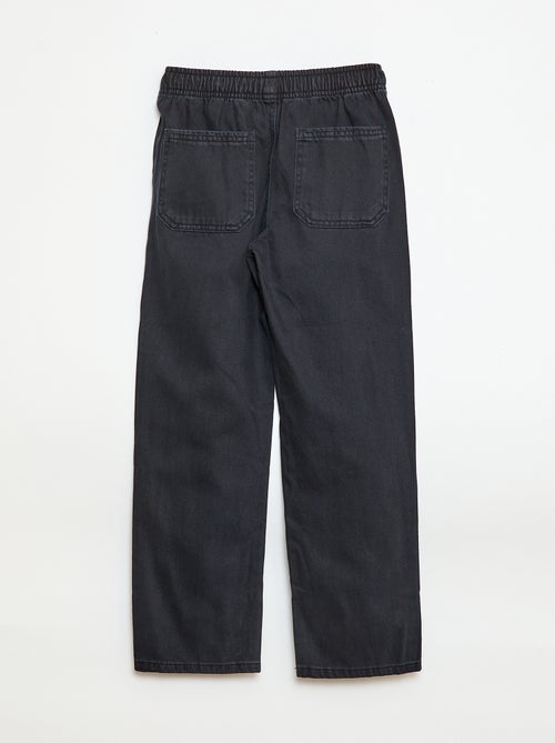 Jogpant com cintura elástica e cordões de ajuste - Kiabi