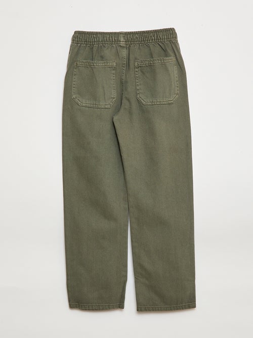 Jogpant com cintura elástica e cordões de ajuste - Kiabi