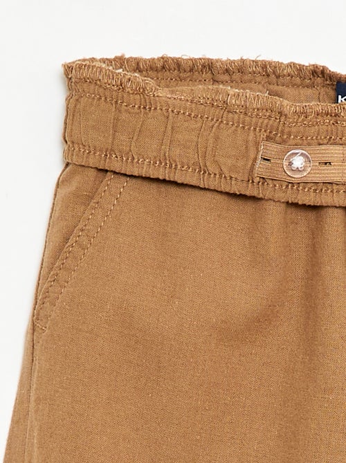 Jogpant em linho misto - Kiabi