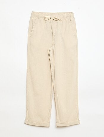 Jogpant em linho misto