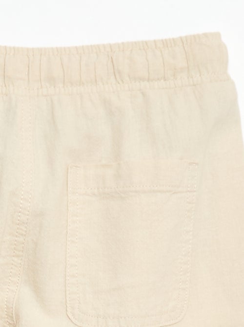 Jogpant em linho misto - Kiabi