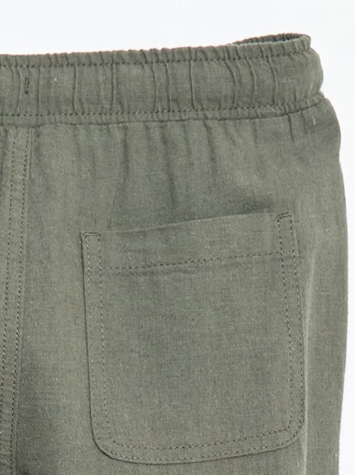 Jogpant em linho misto - Kiabi