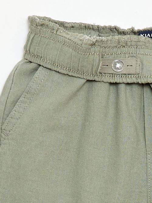 Jogpant em linho misto - Kiabi