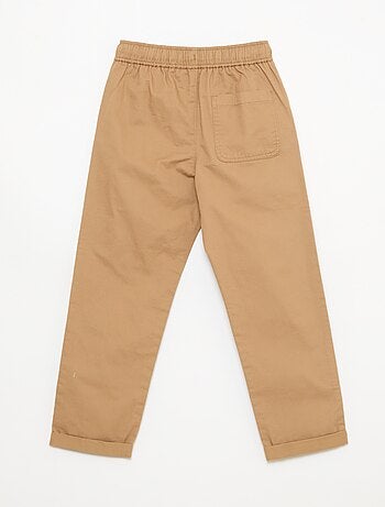 Jogpant liso com bainhas