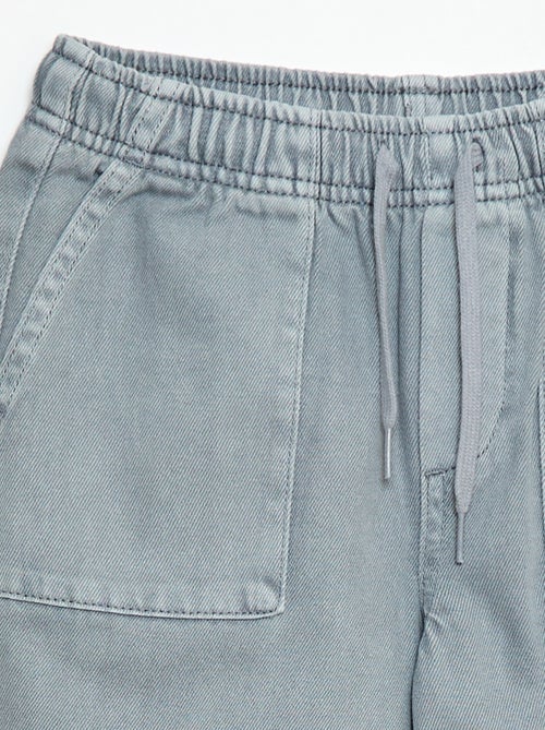 Jogpants com cintura elástica e cordões de ajuste - Kiabi