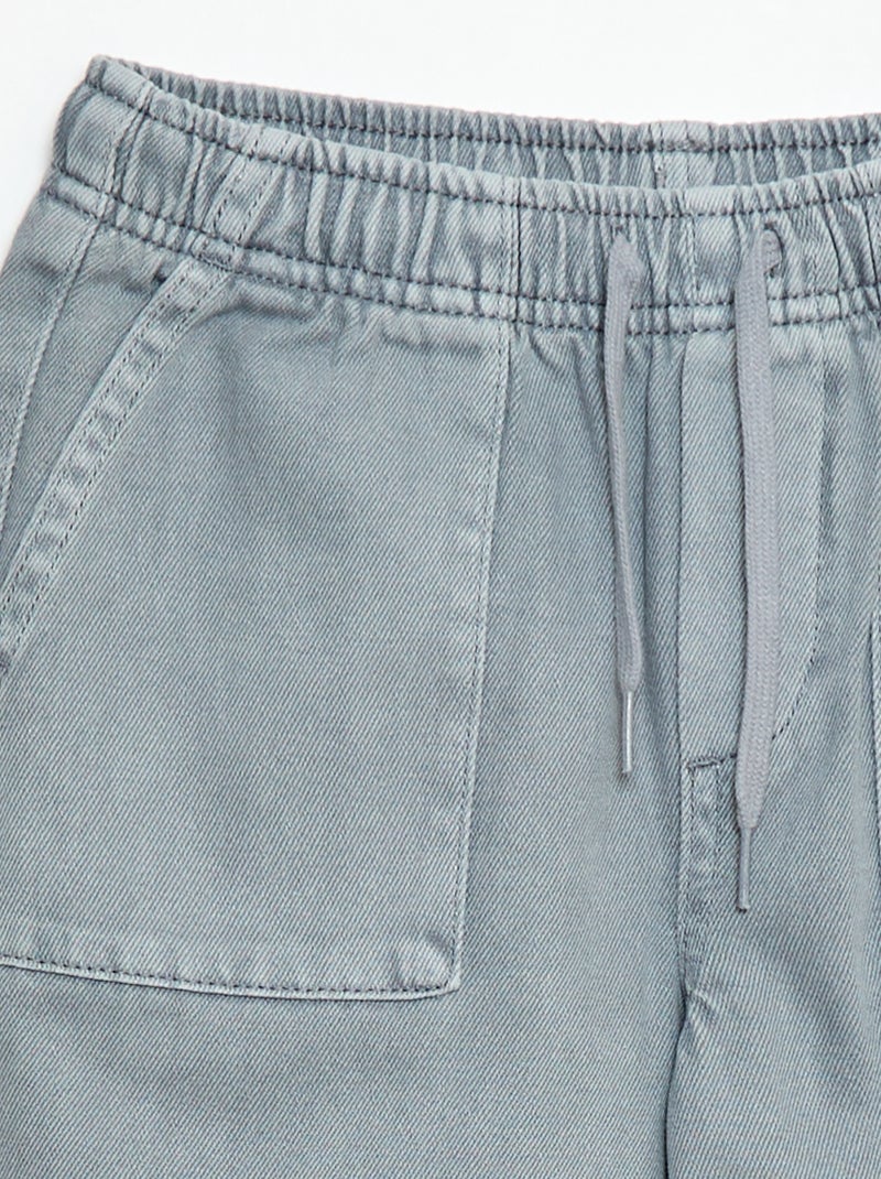 Jogpants com cintura elástica e cordões de ajuste Azul - Kiabi