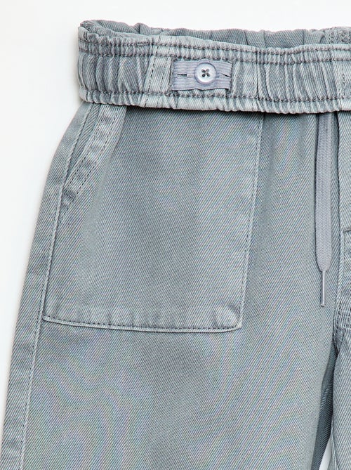 Jogpants com cintura elástica e cordões de ajuste - Kiabi