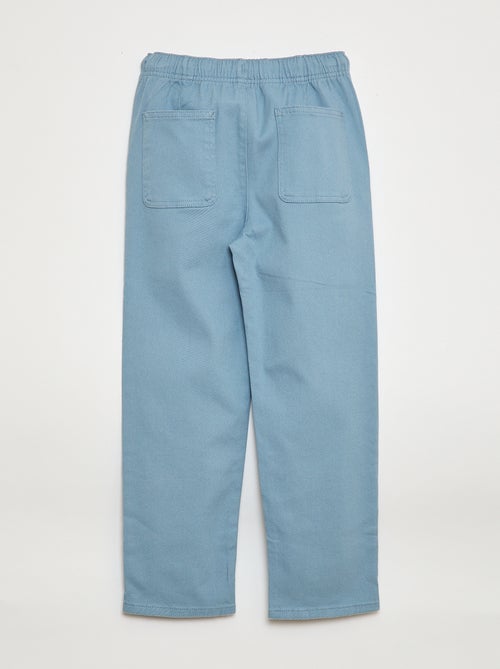 Jogpants com cordões de ajuste - Kiabi