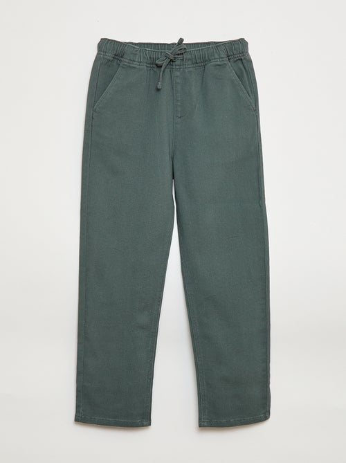 Jogpants com cordões de ajuste - Kiabi