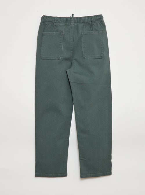 Jogpants com cordões de ajuste - Kiabi