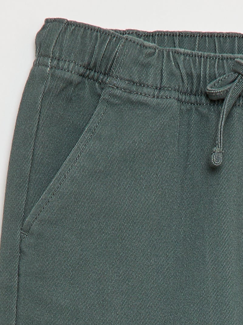 Jogpants com cordões de ajuste Verde - Kiabi
