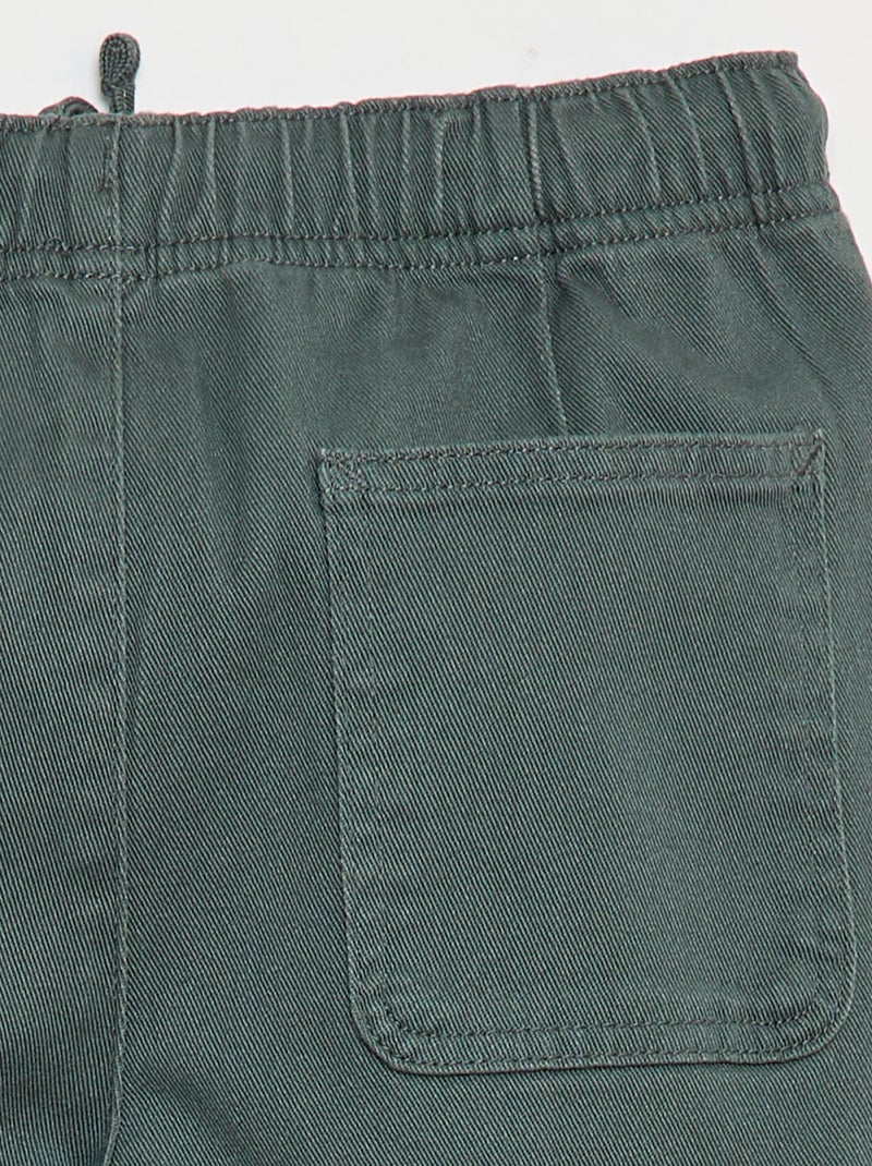 Jogpants com cordões de ajuste Verde - Kiabi