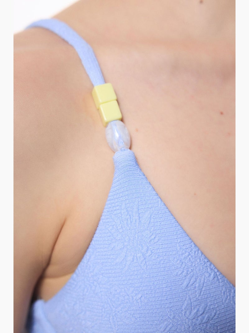 Juno top de biquíni bralette com aro penti Azul-céu - Kiabi