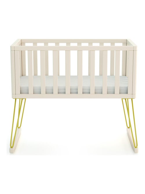 Jurababy - berço de baloiço only de madeira branco e amarelo 40 x 80 cm - Kiabi Jurababy - berço de baloiço only de madeira branco e amarelo 40 x 80 cm - Kiabi