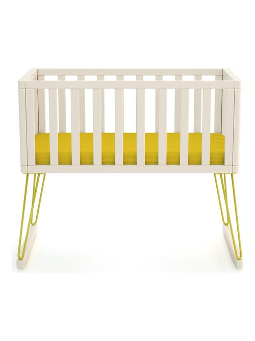 Jurababy - berço de baloiço only de madeira branco e amarelo 40 x 80 cm - Kiabi Jurababy - berço de baloiço only de madeira branco e amarelo 40 x 80 cm - Kiabi