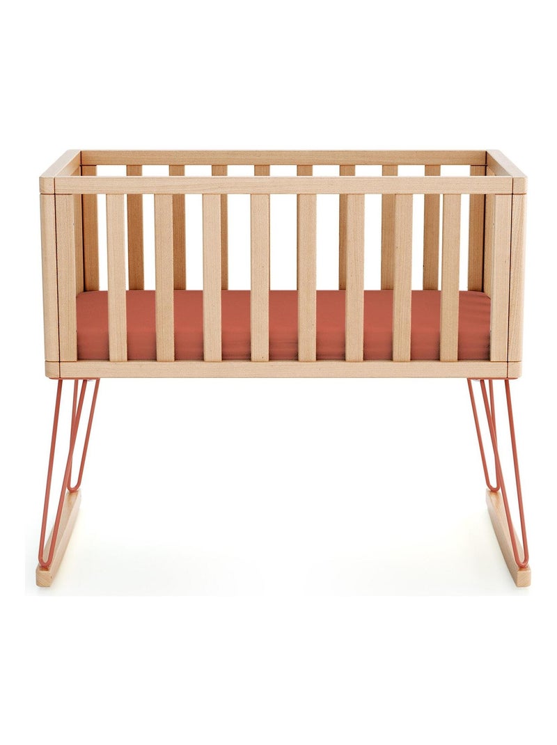 Jurababy - berço de baloiço only de madeira faia e terracotta 40 x 80 cm Castanho - Kiabi