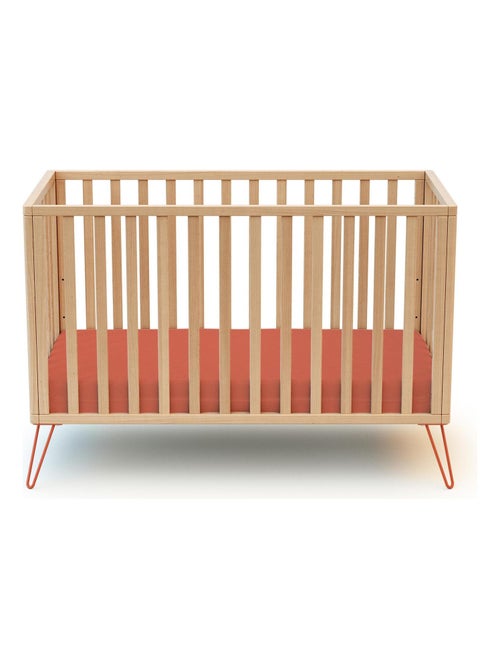 Jurababy - cama de bebe only de madeira faia e terracotta 60 x 120 cm - Kiabi